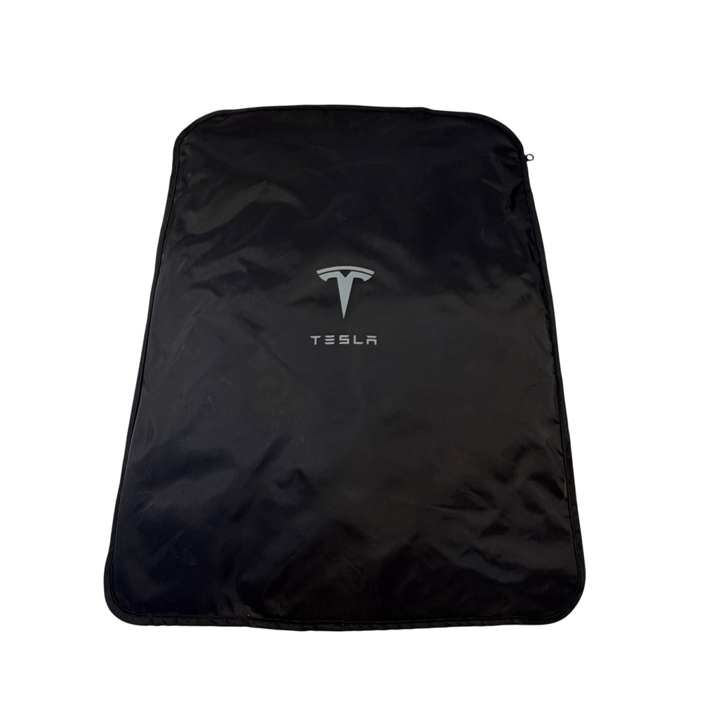 Tesla Model X Glass windshield sunshade with Zippered Storage Bag Black Mesh